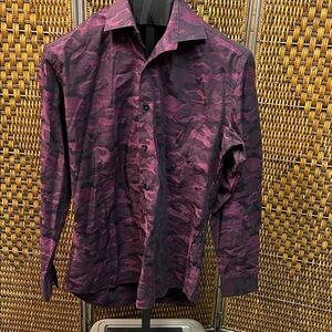 8943 Men's Camouflage Bertigo Button-Up Shirt Size M